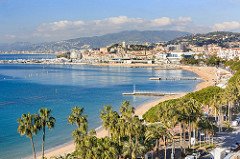 Croisette, Baie de Cannes, Plages